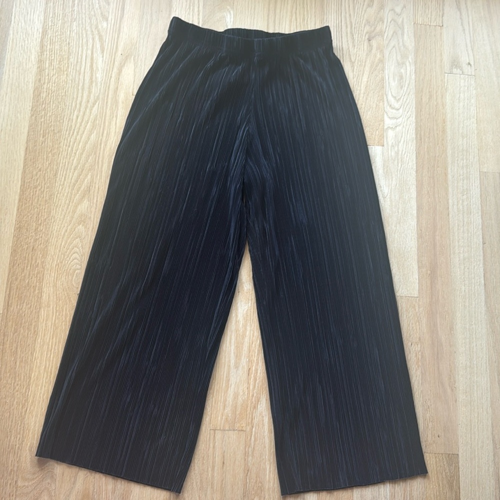 New Look black capri flare pants